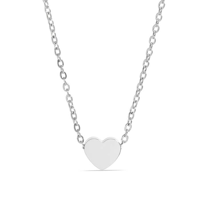 WJW - Wholesale Pendant/Charm Necklace - Stainless Steel Mini Heart Necklace1