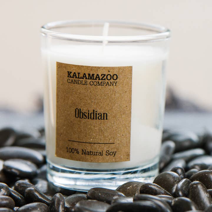Obsidian Soy Votive Candle 2.25oz for wholesale by Kalamazoo Candle Company