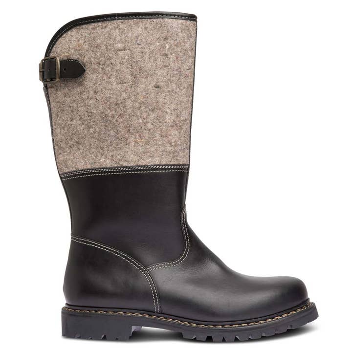 schwarz graumeliert Stiefel Salober für Herren | Schuhwerk Schwangau für den Großhandel auf Faire