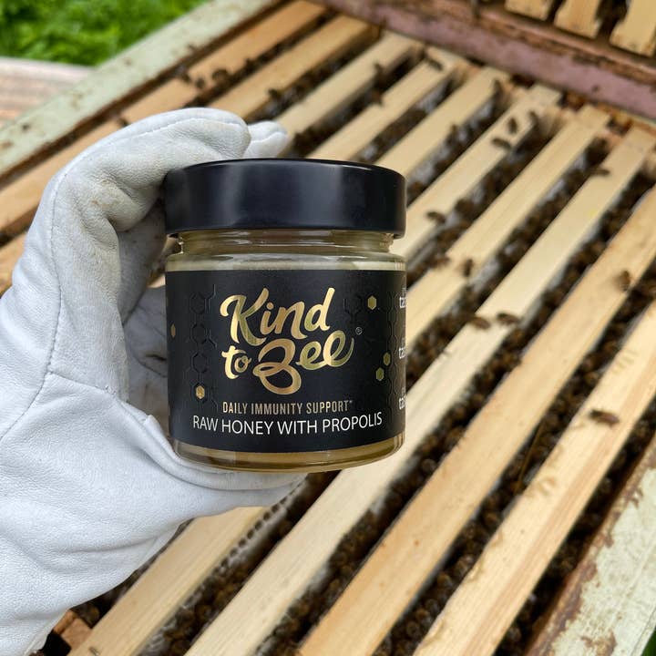 Kind to Bee - Wholesale Honey - Raw Honey with Propolis, Cruelty-Free, Monofloral, glass jar