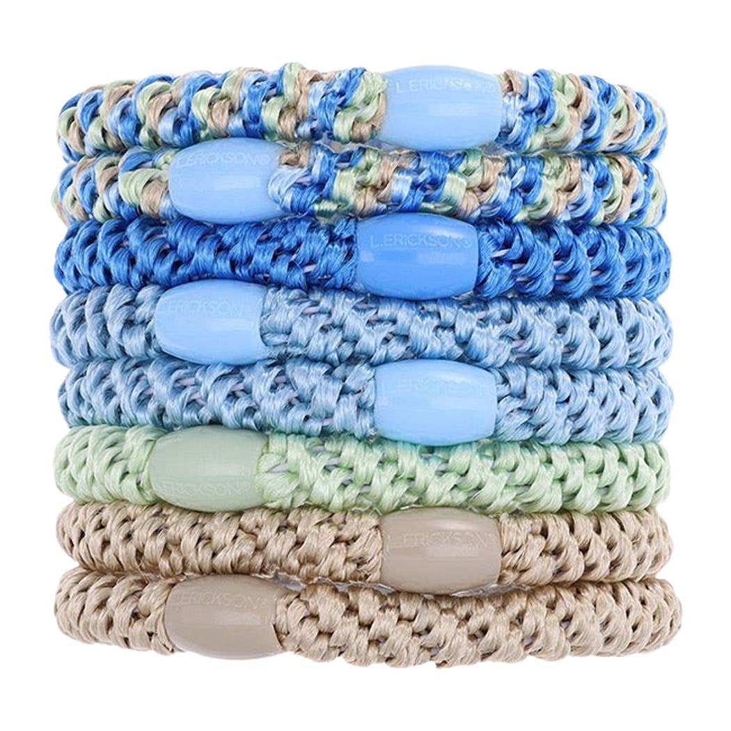 France Luxe/L. Erickson – Engroshandel Hårbånd - Dame – Grab & Go Hestehalebindere - Sæt med otte68