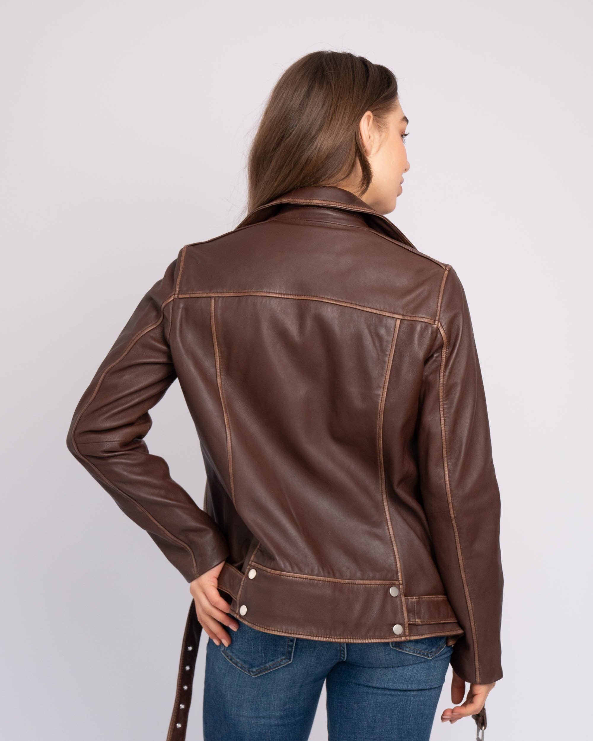 Amsterdam Heritage Leather Belts, Bags, Jackets & Apparel - Wholesale Leather Jacket - Women's - Berlin | Oversized Leather Biker Jacket5