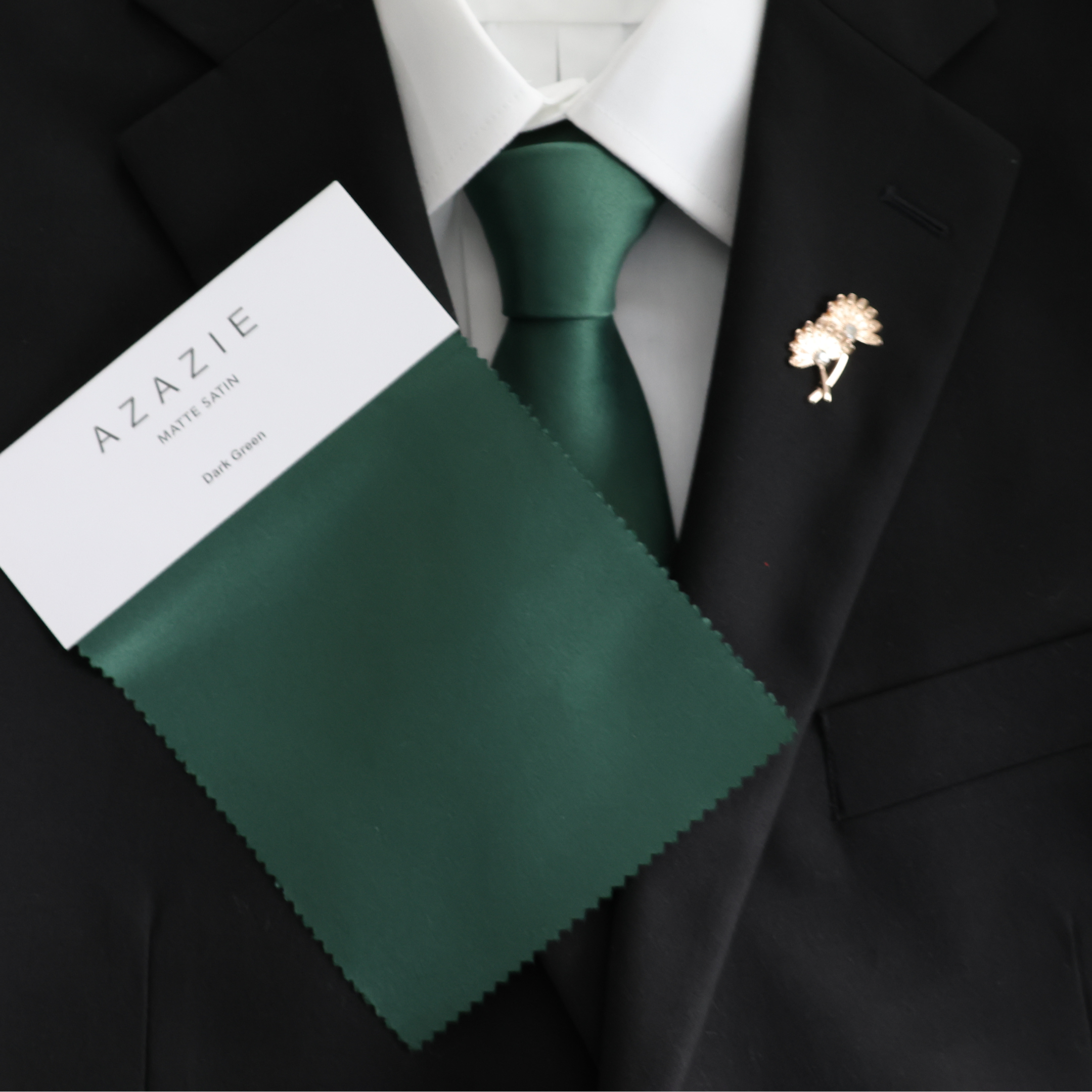 Tie Mood - Wholesale Necktie - Men's - Dark Green1