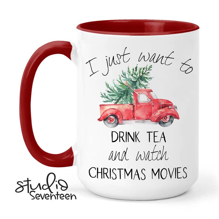 Christmas Red Truck Mug for wholesale by Studio Seventeen