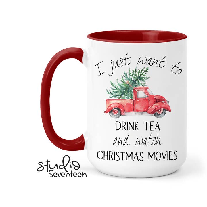 Studio Seventeen - Wholesale Coffee Mug - Christmas Red Truck Mug
