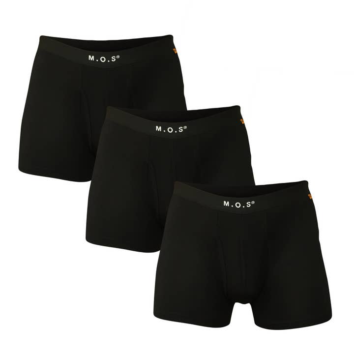 Boxer da uomo in bambù con custodia, traspiranti, corti, confezione da 3 per la vendita all'ingrosso da parte di Mars Outlet Store LLC