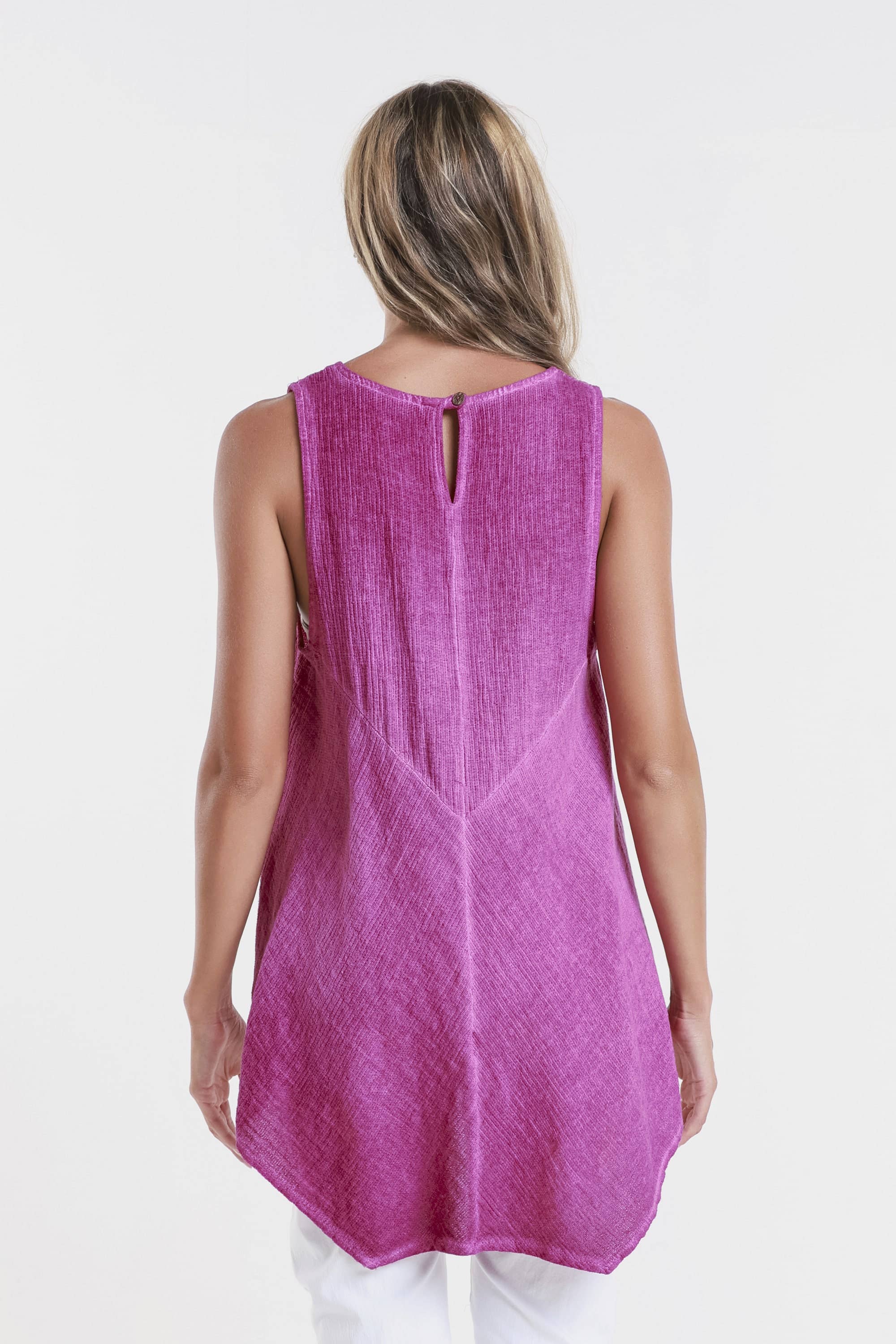 TINA Stephens Italy/Tees By Tina - Wholesale Tank Top - Women's - Lexa Lin-Co Tunic Tank (BT117)39