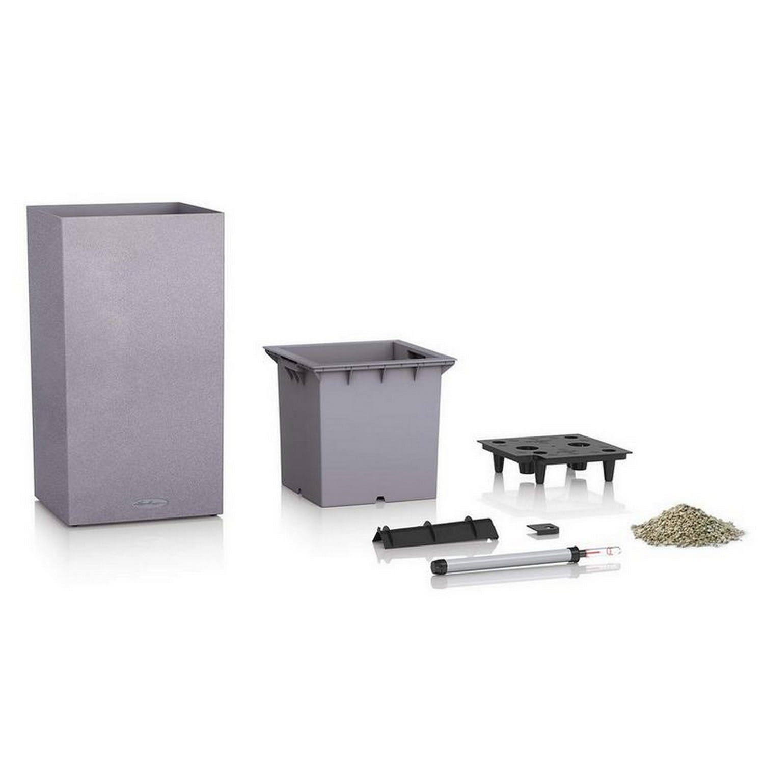 Lechuza Self Watering Planters - Vente Jardinière - LECHUZA CANTO Stone haut - grand pot de sol en résine poly haute qualité13