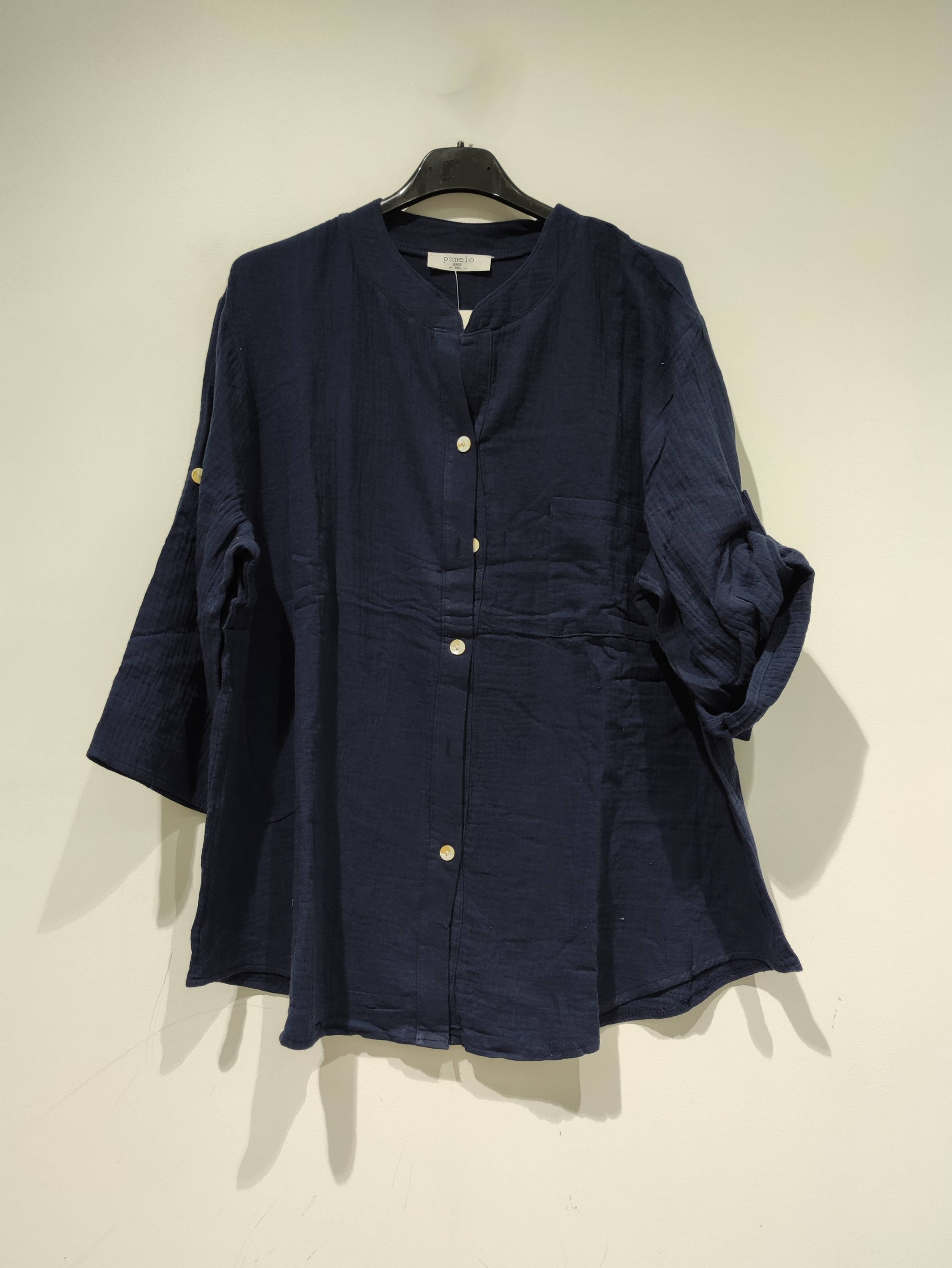 white beige khaki red black navy COTTON GAUZE shirt 2501 - pack 27 for wholesale on Faire1