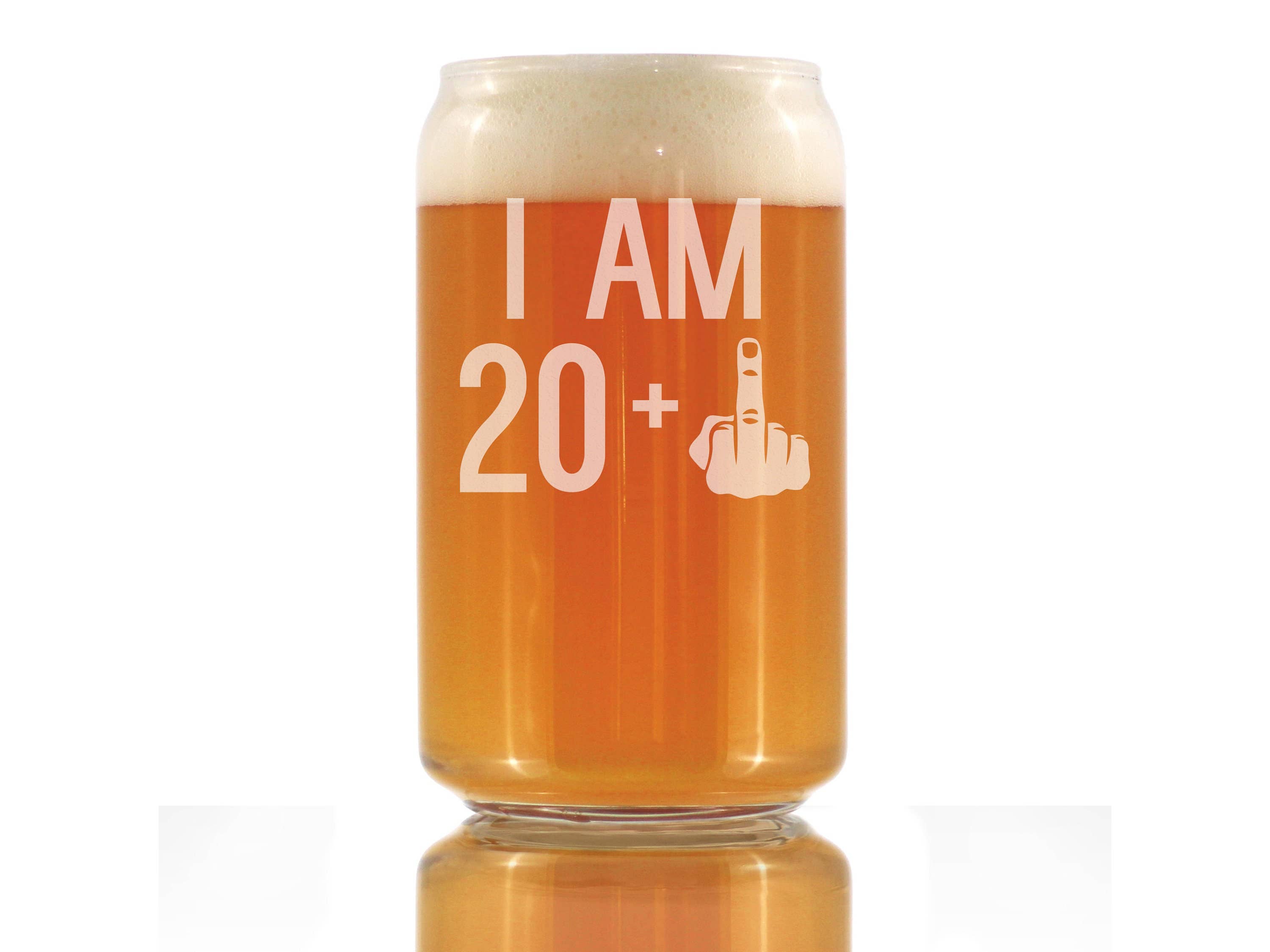 bevvee - Venta al por mayor Jarras de cerveza - Regalos de 21 cumpleaños: 20 latas de cerveza Middle Finger, vaso de cerveza0