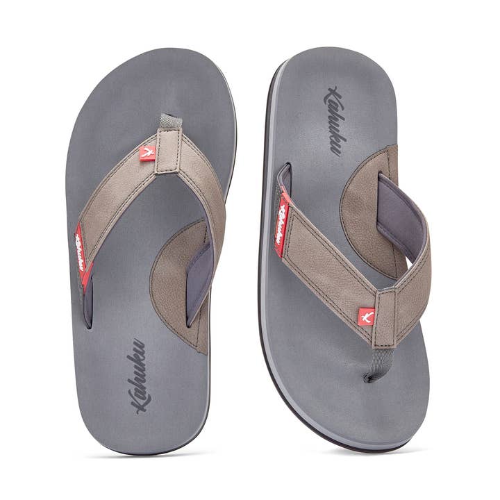 Slaps Men's Flip-Flops - Grey for wholesale by Kahuku UK