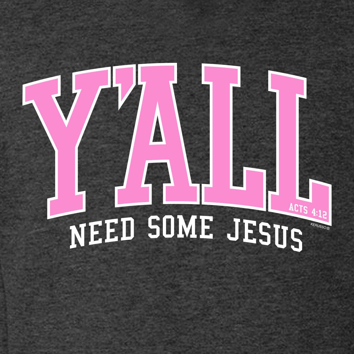 Charbon de bois bruyère Sweatshirt Femme Kerusso Y'All en vente sur Faire2