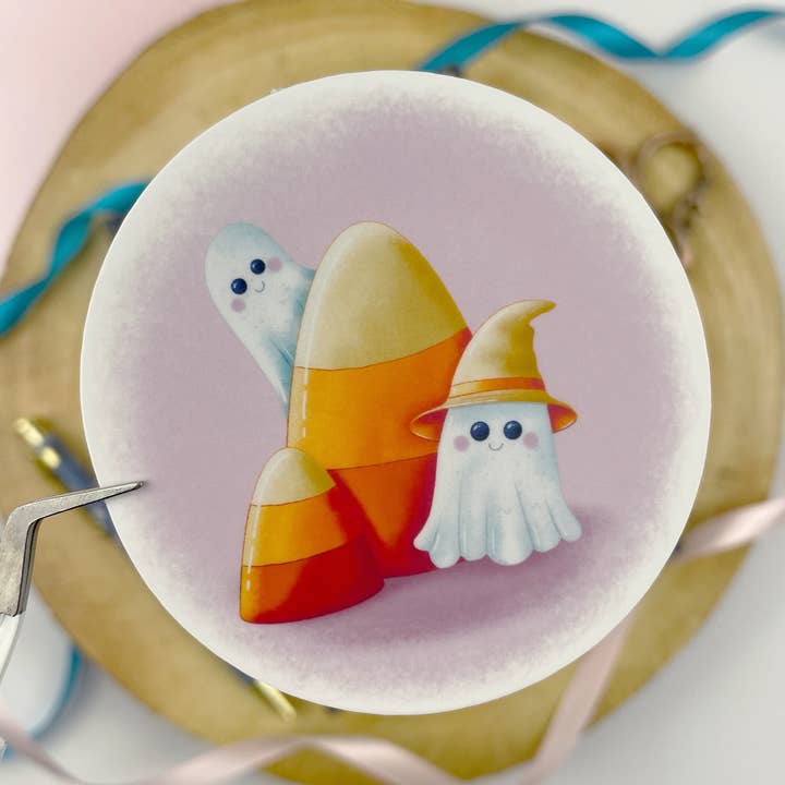 Sweet Ghost, waterproof Vinyl Sticker for wholesale by Cosy & Card