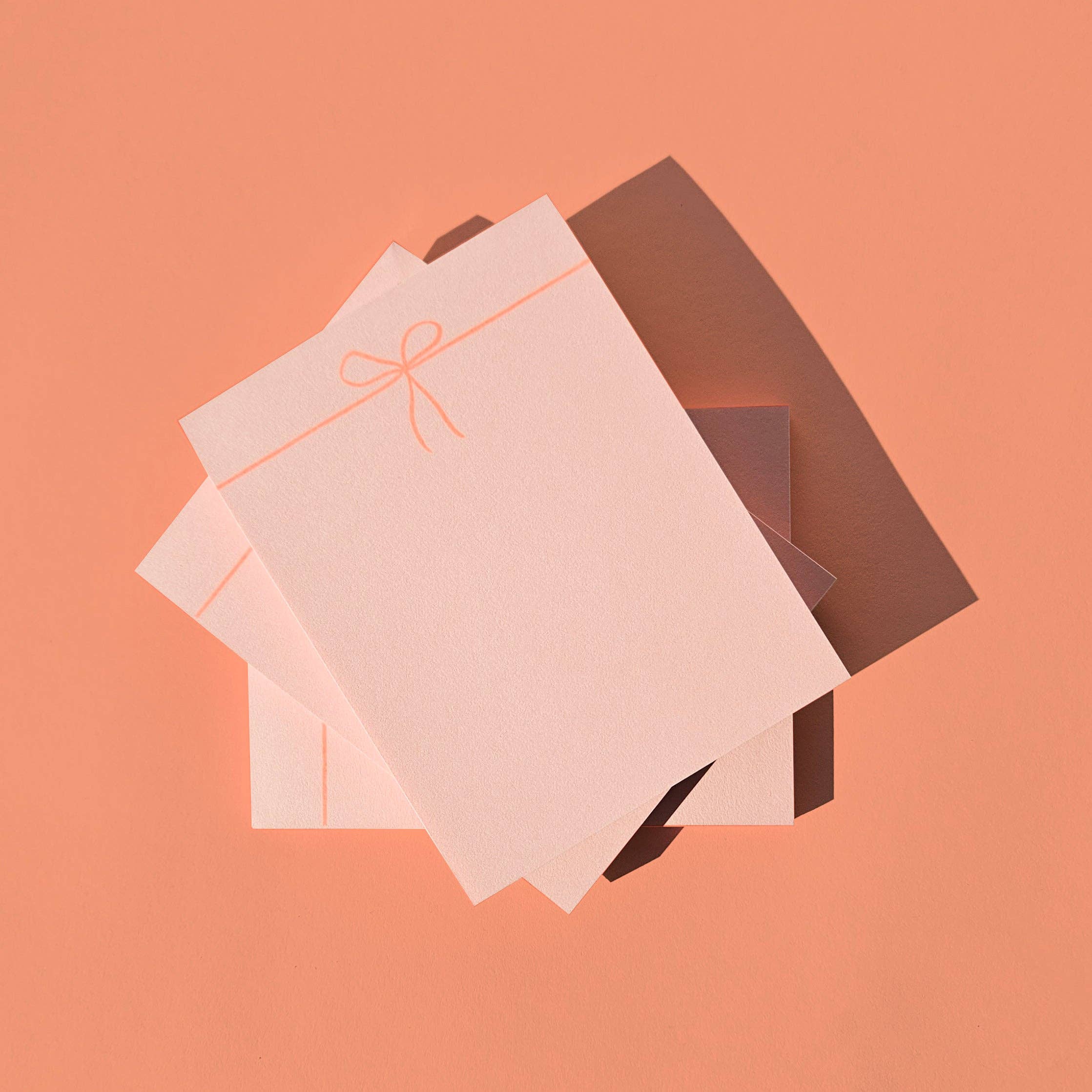 Bromstad Printing Co. - Vendita all'ingrosso Bloc notes - Blocchetto piccolo Bow formato A2 senza righe2