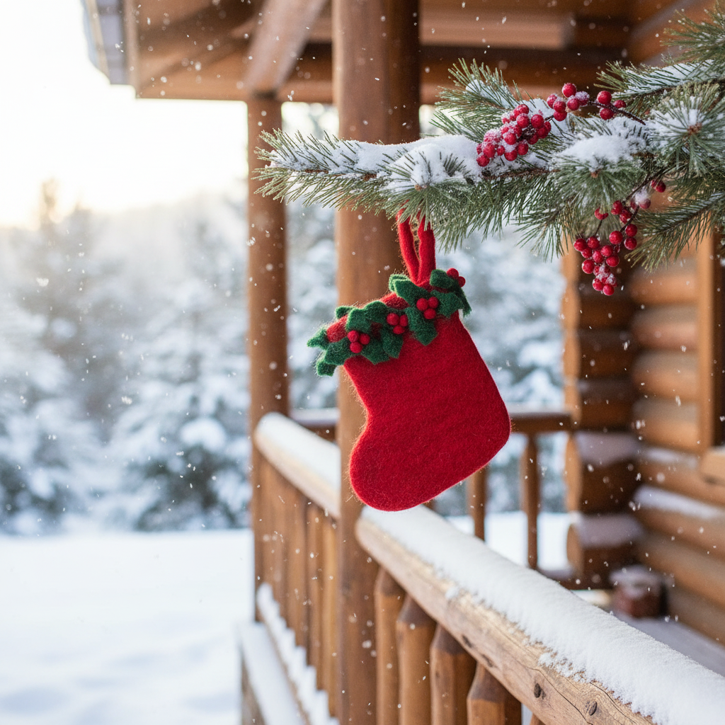 Felt So Good - Wholesale Holiday Stocking - Handmade Felt Biodegradable Mini Christmas Stocking9