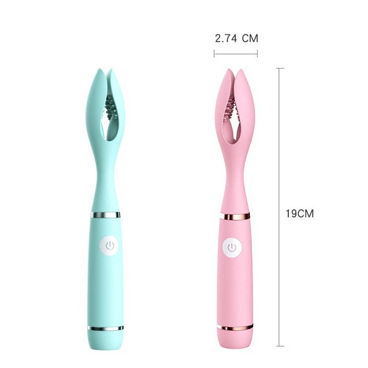 Kinky Pleasure - Wholesale Sex Toy - Power Escorts - BR164 - Couple Pleasure - Couple Vibrator - Rechargeable - Silicone - 19 × 2.75 CM - Pink5