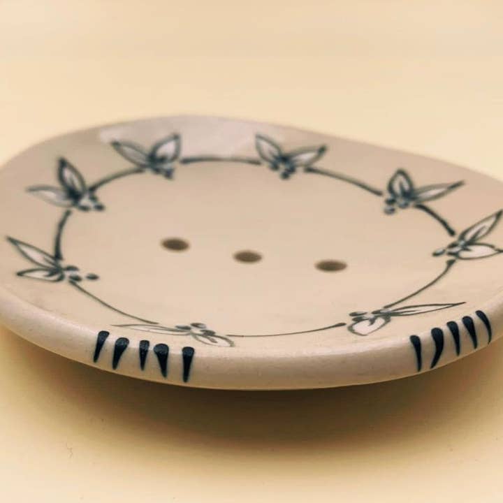 On Behalf - Wholesale Bath Soap Dish - Fleuri Ceramic Soap Holder1