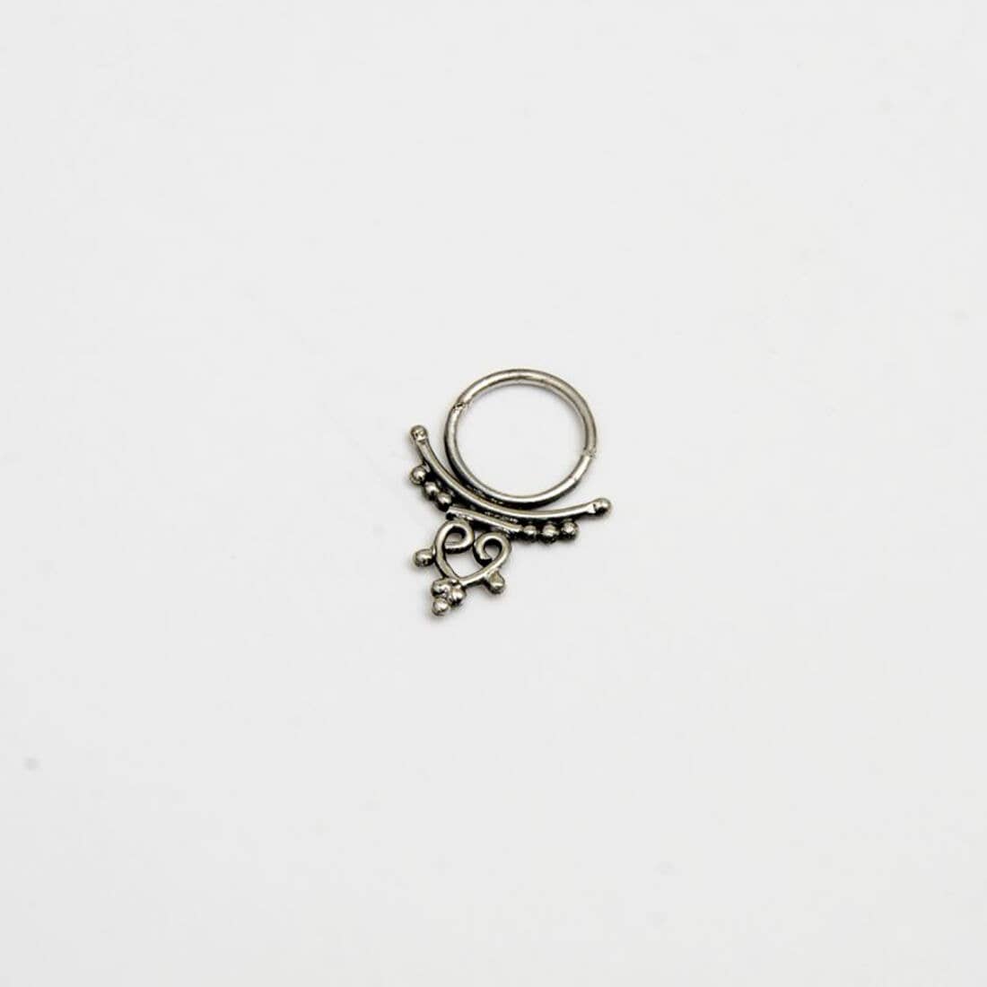 Omni Collection – Engroshandel Solitairering – Sølv Hjerte Septum Ring