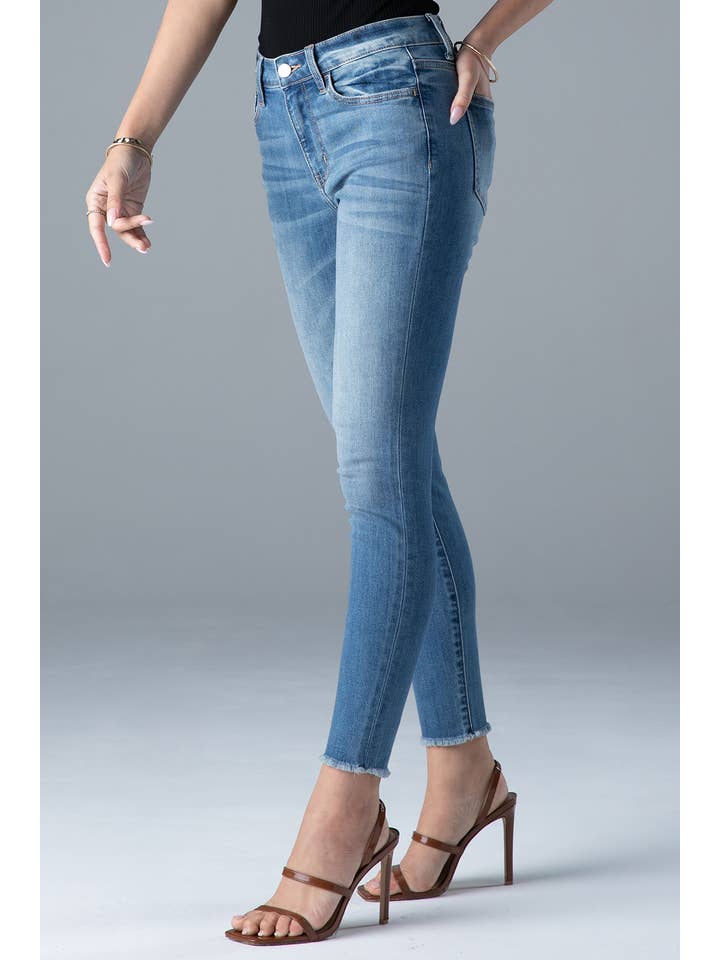 Ceros Jeans - Vente Jean – femme - Jean skinny en jean taille moyenne à taille moyenne pour femmes2