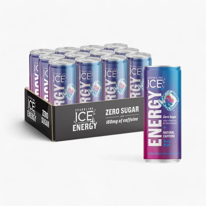 L&F Universal Goods - Wholesale Sports/Energy Drink - Sparkling Ice Energy Berry Blast 12/12 Oz