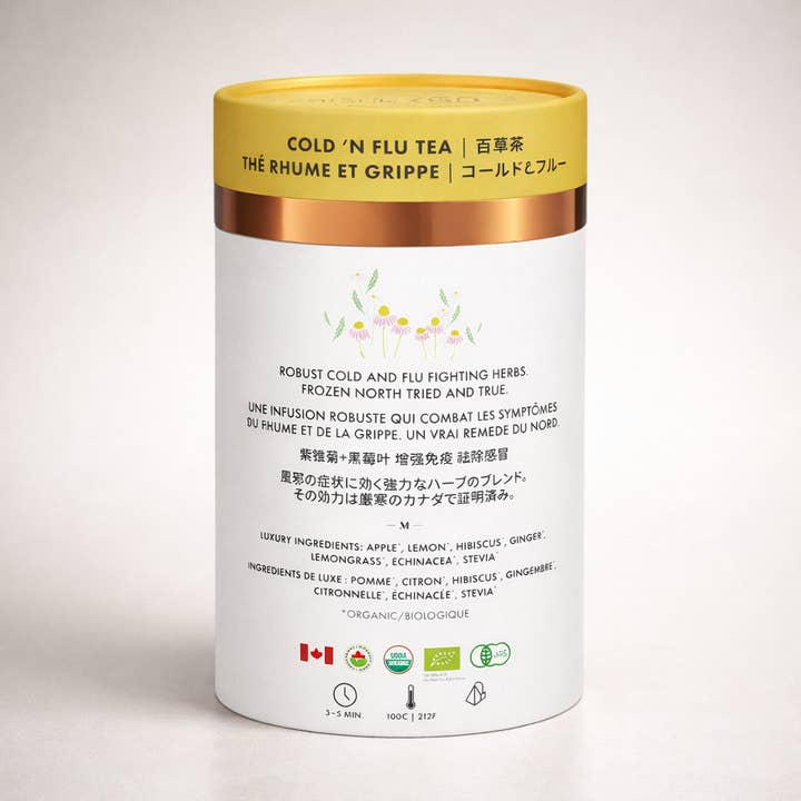 Tega Organic Tea - Wholesale Health/Detox Tea - Cold & Flu Luxury Herbal Tea | Canadian | 24 Tea Bags2