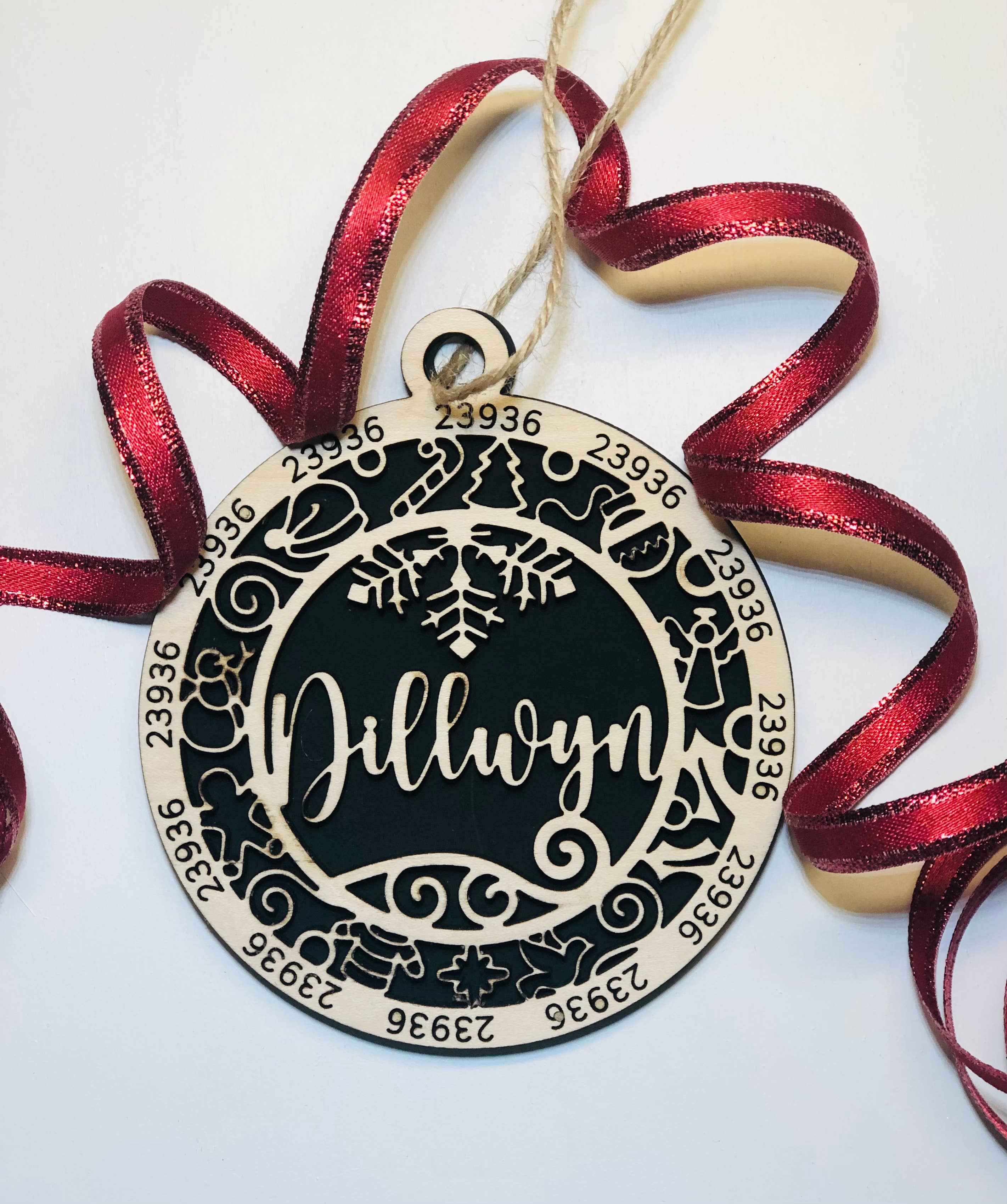 Rag Crazy Creates - Wholesale Ornament - Custom Hometown Zip Code Ornaments6