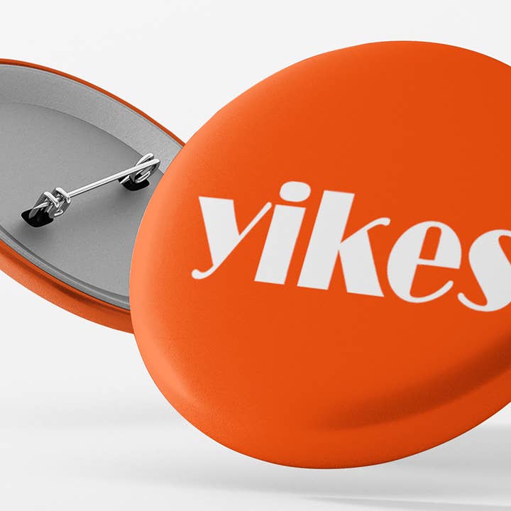 BLNK SPCE Designs - Wholesale Lapel Pin/Button - Yikes Button