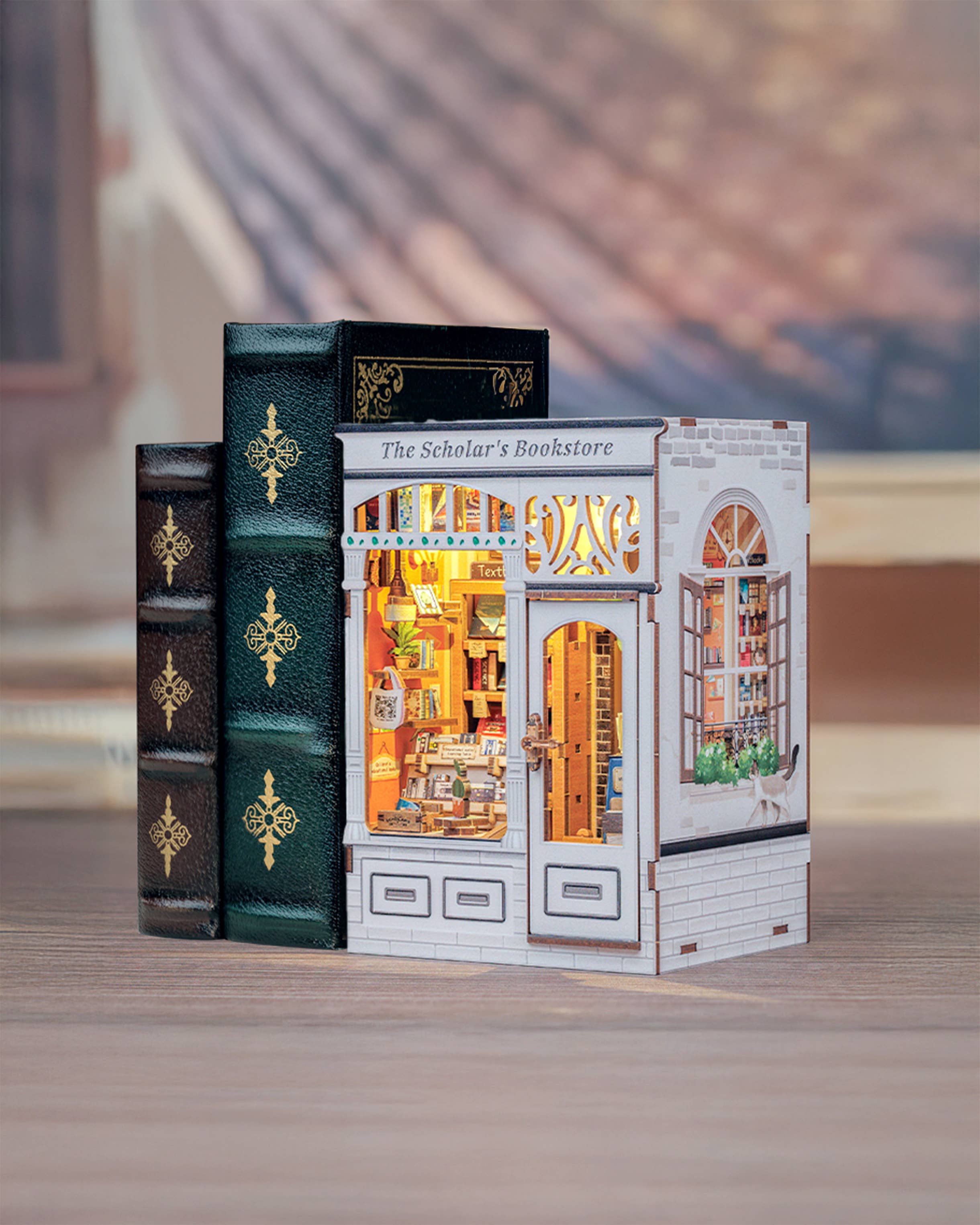 Hands Craft - Wholesale Puzzle - Kids - DIY Book Nook Kit: The Scholar's Bookstore5