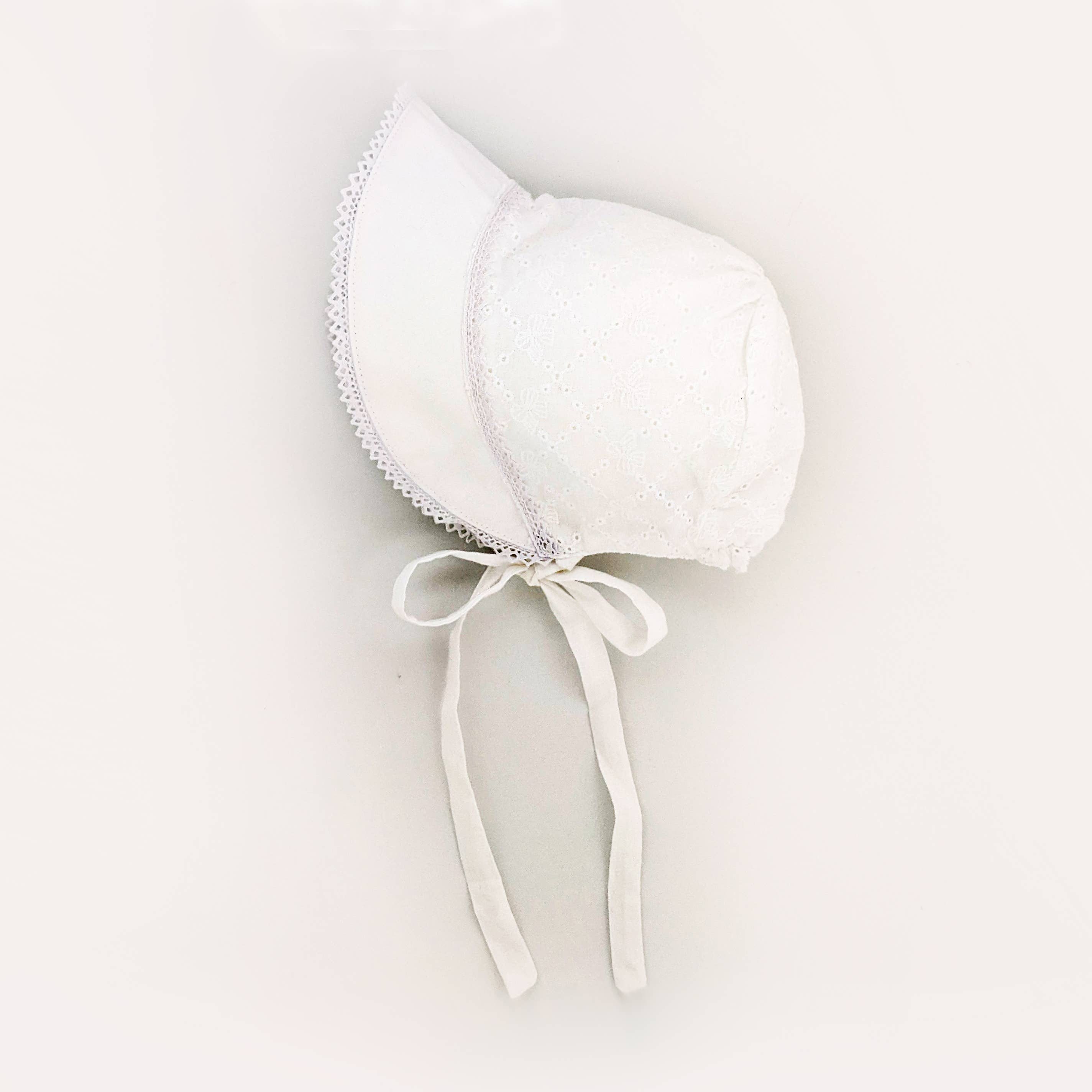 Huggalugs - Wholesale Sun Hat - Kids - Bow Eyelet Baby Sunbonnet SALE