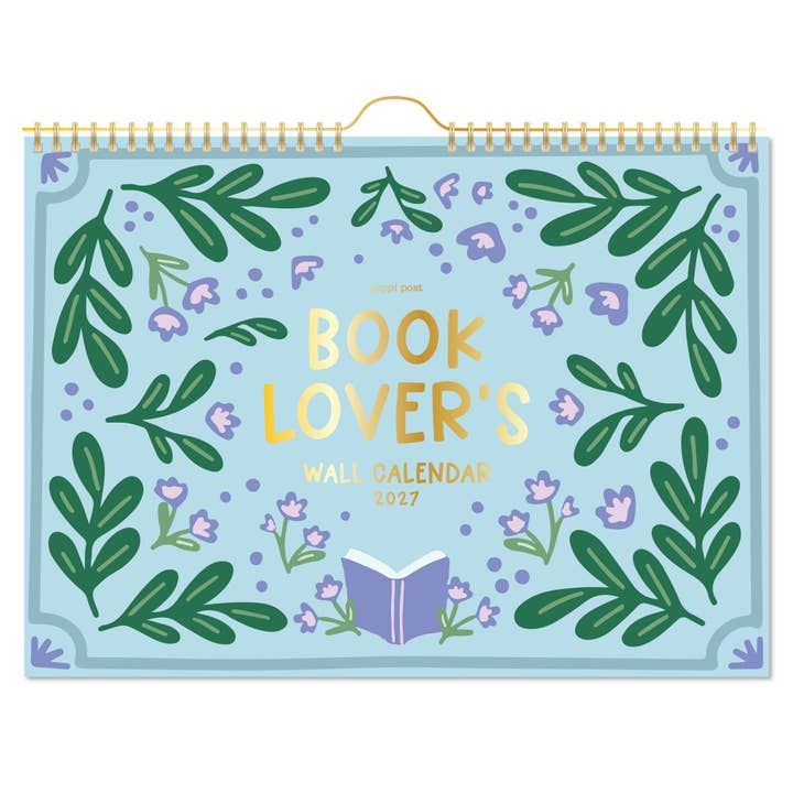 Book Lover's 2027 Spiral Hanging Wall Calendar for wholesale by Pippi Post