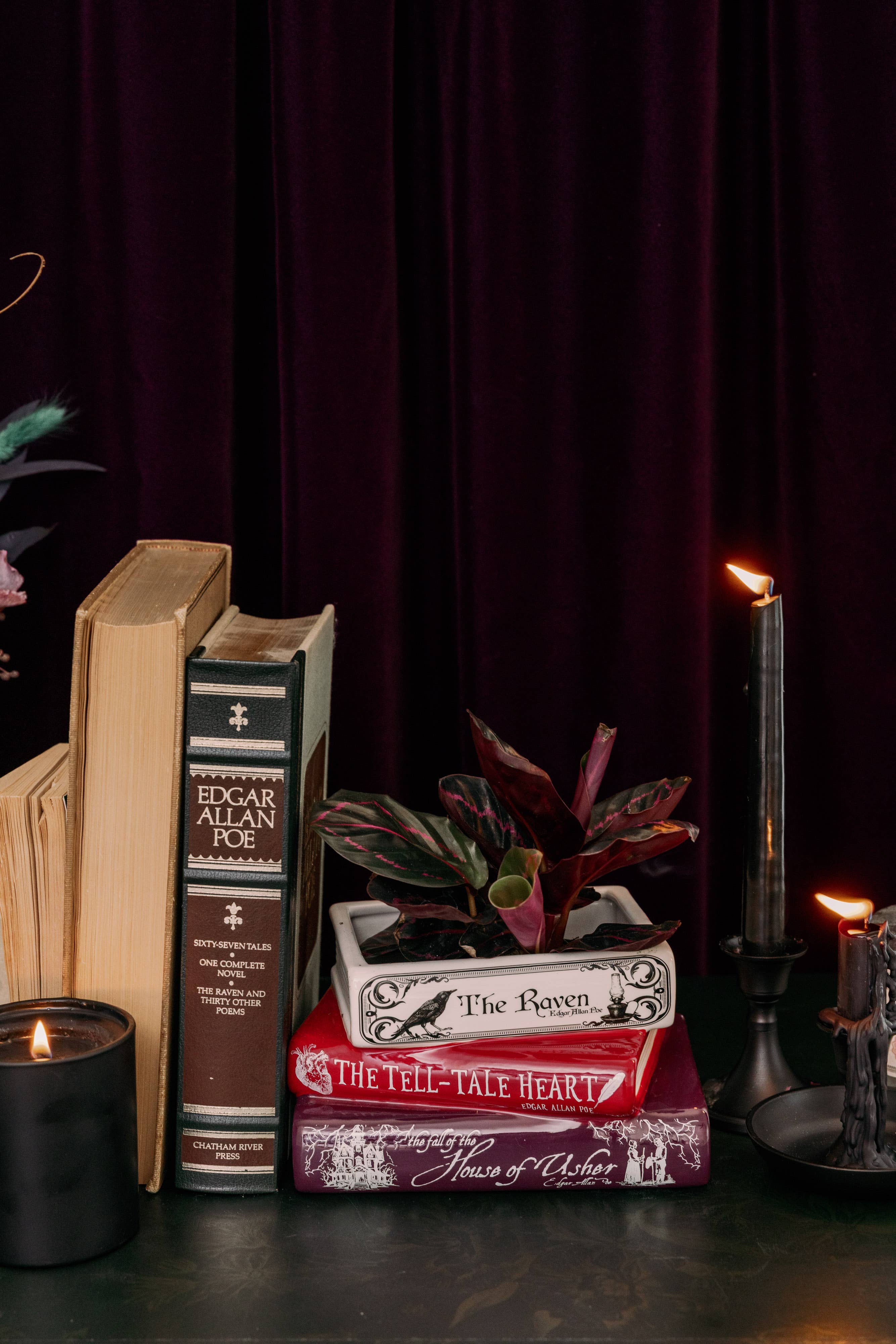 Steel Mill and Co. - Wholesale Planter Box - Stacked Book Planter, The Raven1