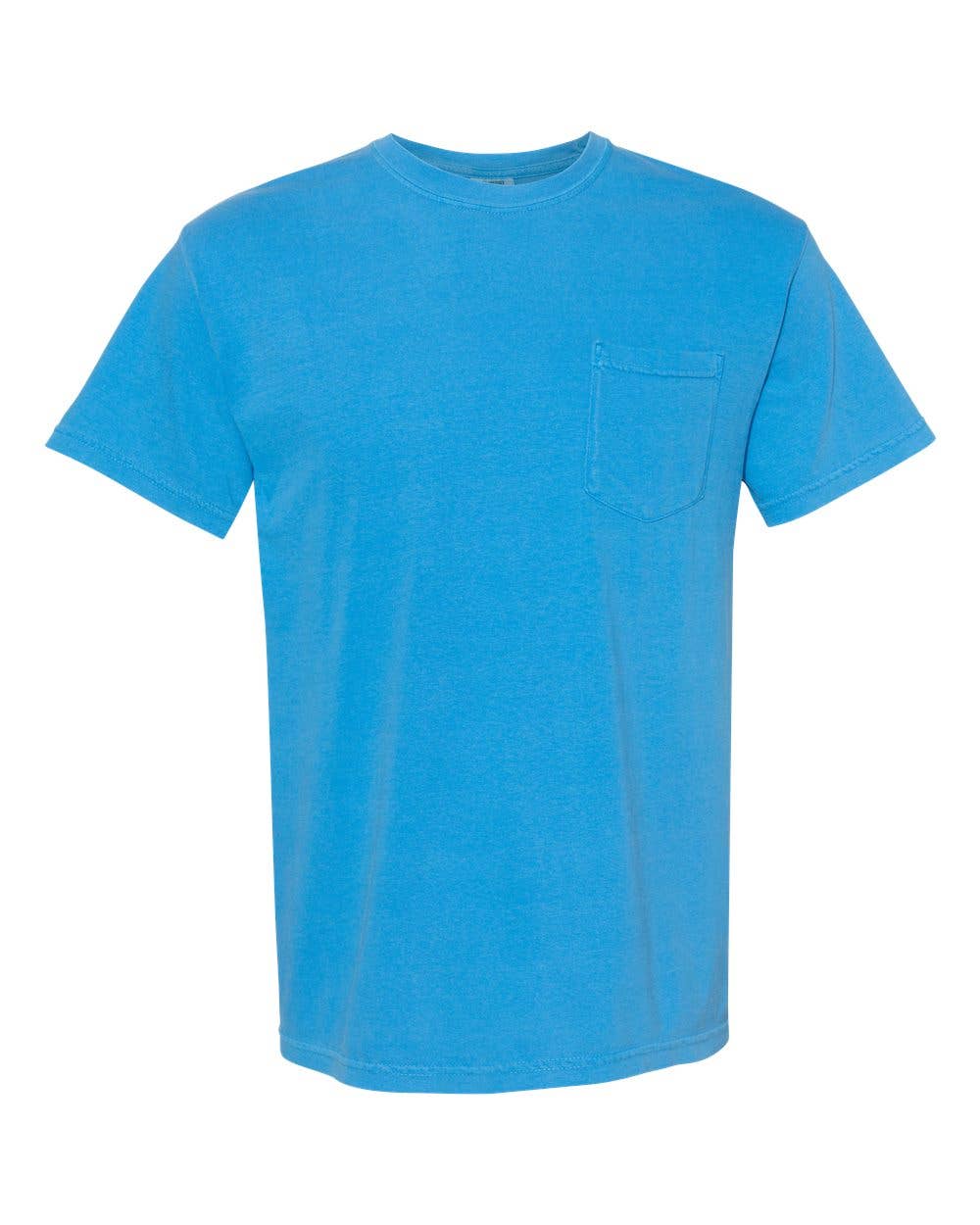 MYES BULK APPAREL - Vente T-shirt – unisexe - T-shirt Comfort Colors Heavyweight avec poche en 100 % coton filé à l'anneau50
