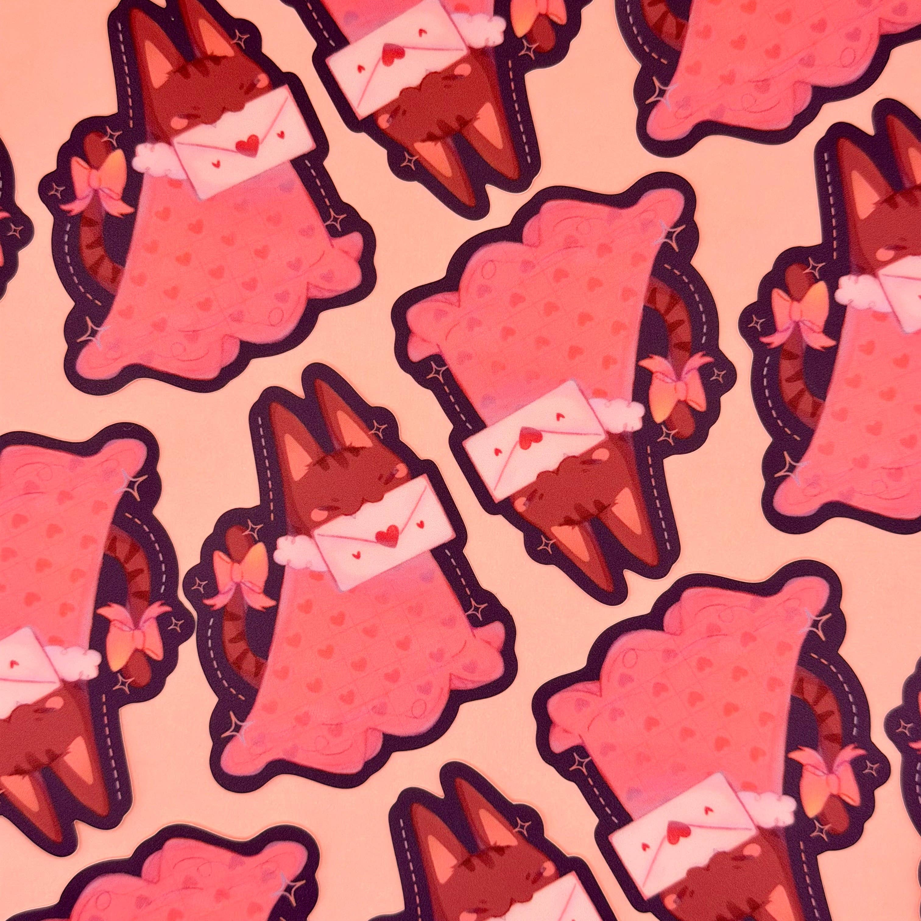 Nyaomikyu - Wholesale Sticker - Love Letter Cat Sticker2