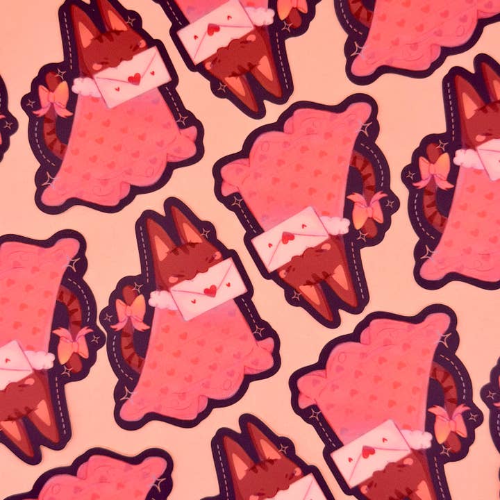 Nyaomikyu - Wholesale Sticker - Love Letter Cat Sticker2