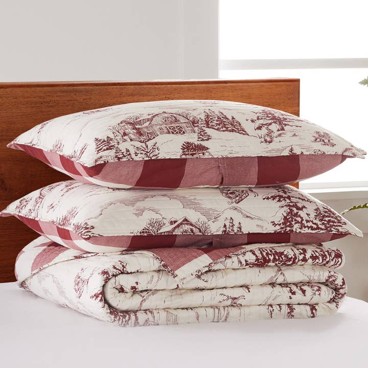Levtex Home - Wholesale Bedding Set - Winter Sleigh Ride Quilt Set11
