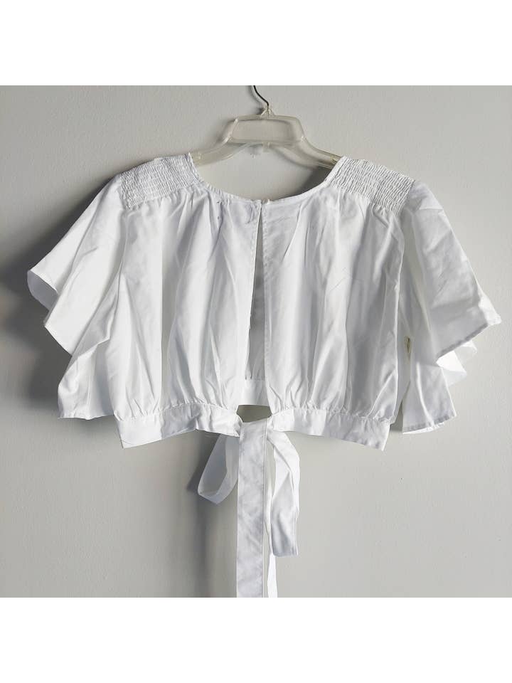 India Batik - Vente Ensemble haut et pantalon (PAS d'intérieur) - Femme - Pantalon court et sarouel - Blanc2