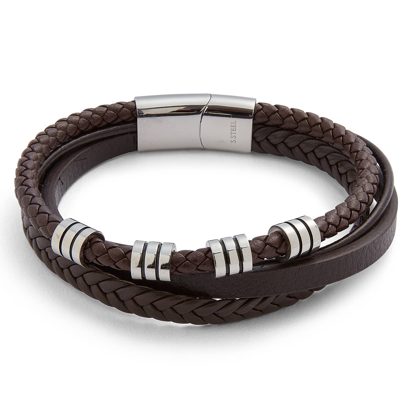 Joe Davies – Engroshandel Smykker - Herre – EQ For Men 4 i 1 Moderne Læderarmbånd2