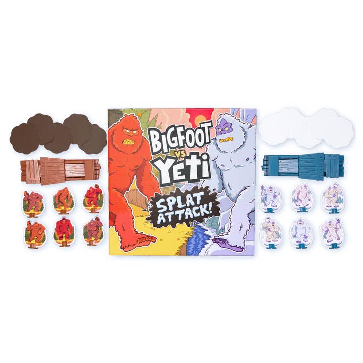 The Good Game Company - Wholesale Board Game - Bigfoot vs. Yeti: Splat Attack! Launching Action Board Game