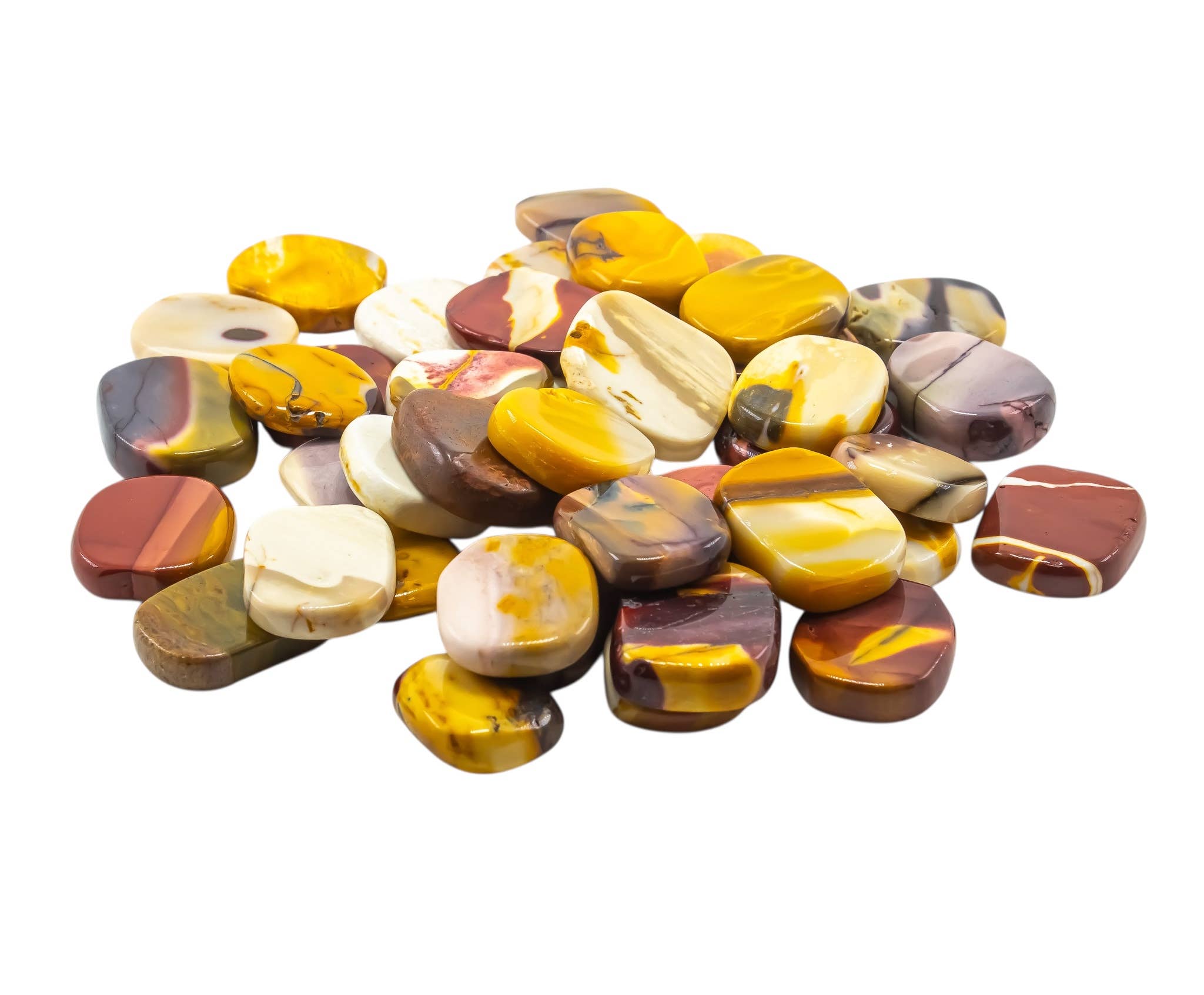 Quasar Gems USA - Wholesale Spiritual Stone/Crystal - Mookaite Jasper Smooth Small 1/2KG 1.1lbs2