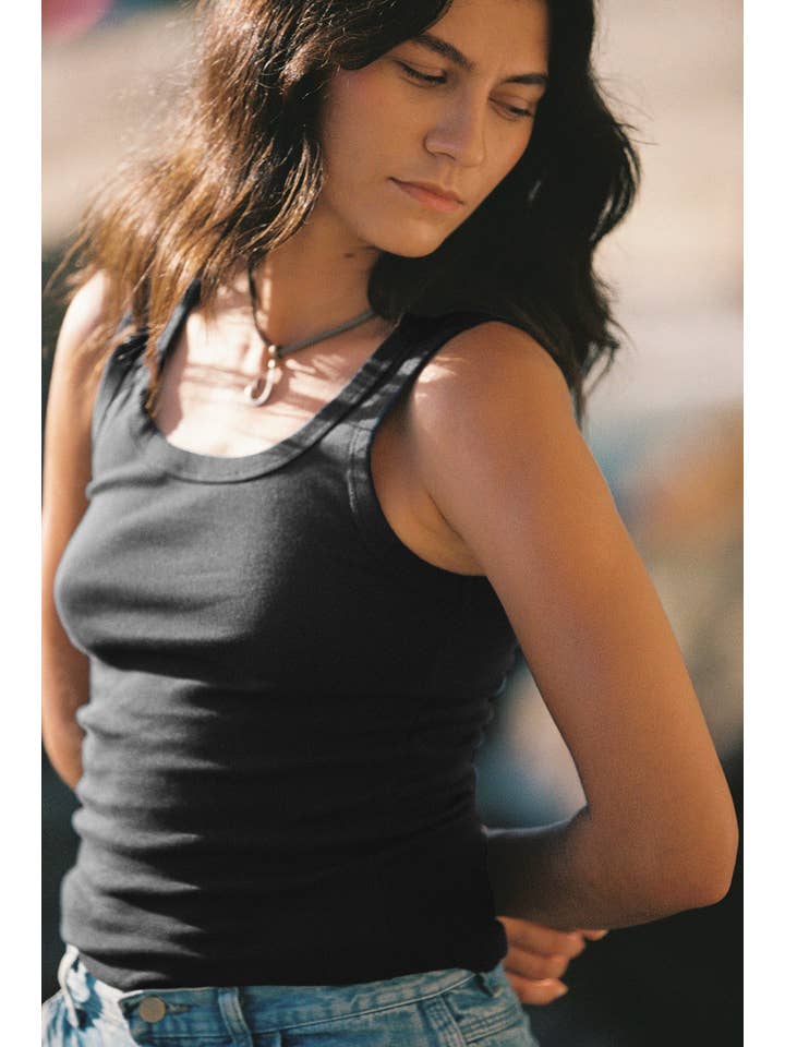 LA RELAXED - Wholesale Tank Top - Women's - Organic Rib Tank1