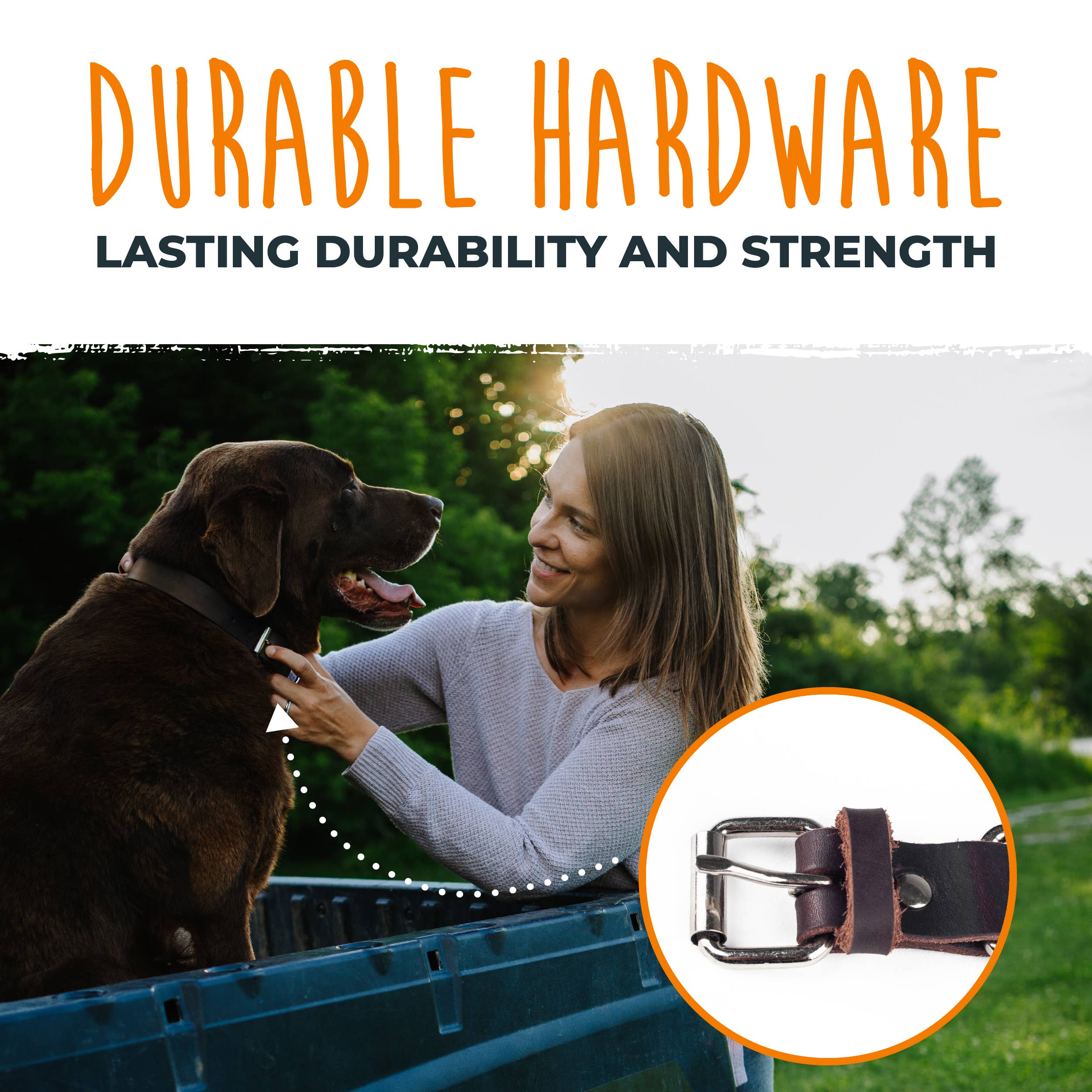 Mighty Paw - Wholesale Pet Collar - Dog - Leather Dog Collar - Distressed4