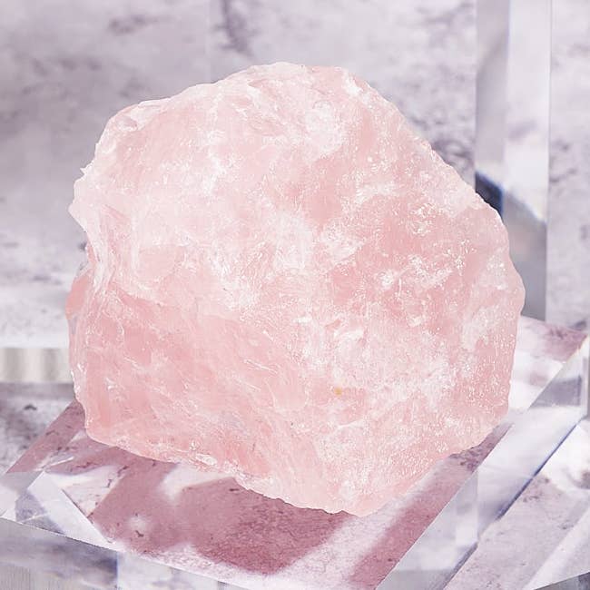 Rose Quartz Natural Raw Crystal Stone Piece for wholesale by Reiju