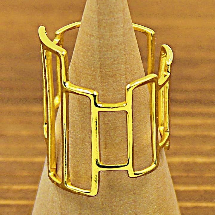 CHICAGO gold-plated ring for wholesale by LA MAR