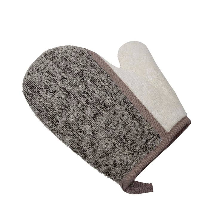 Evideco French Home Goods - Wholesale Exfoliating Gloves/Mitts - Body Scrubber Glove - Dual-Sided Exfoliating Mitt