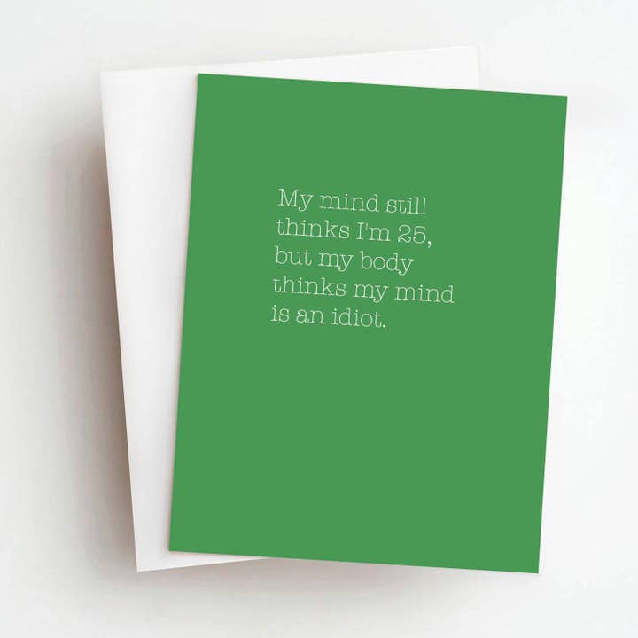 A Mente é um Idiota Cartão de Cumprimentos Engraçado para Todos os Dias por atacado de Skel & Co