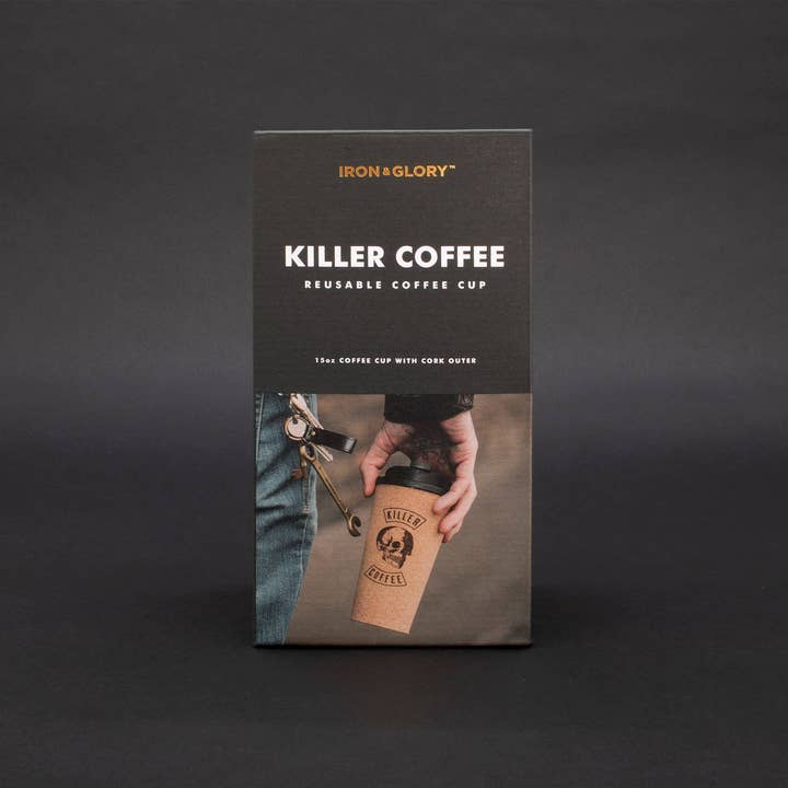 SUCK UK Ltd - USA - Wholesale Insulated Mug/Tumbler - Iron & Glory - Killer Coffee