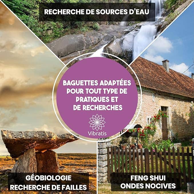 Vibratis - Wholesale Meditation Supplies - Wizard wands with black handles + Pendulum (pack)4