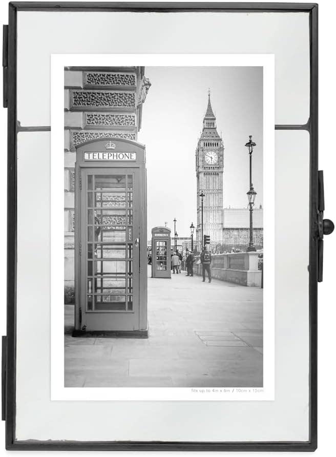 Isaac Jacobs International - Wholesale Picture Frame - Isaac Jacobs Metal Floating Photo Frame w/ Locket Bead Clasp28