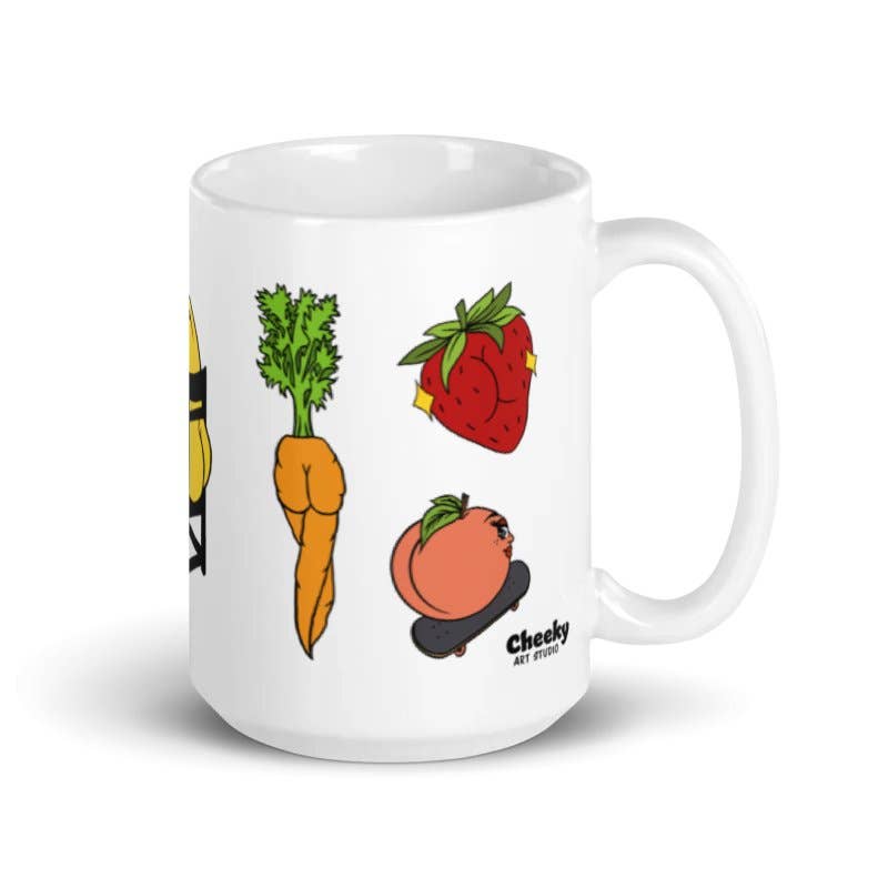 Cheeky Art Studio - Wholesale Coffee Mug - Foodie Booties 15oz Mug3
