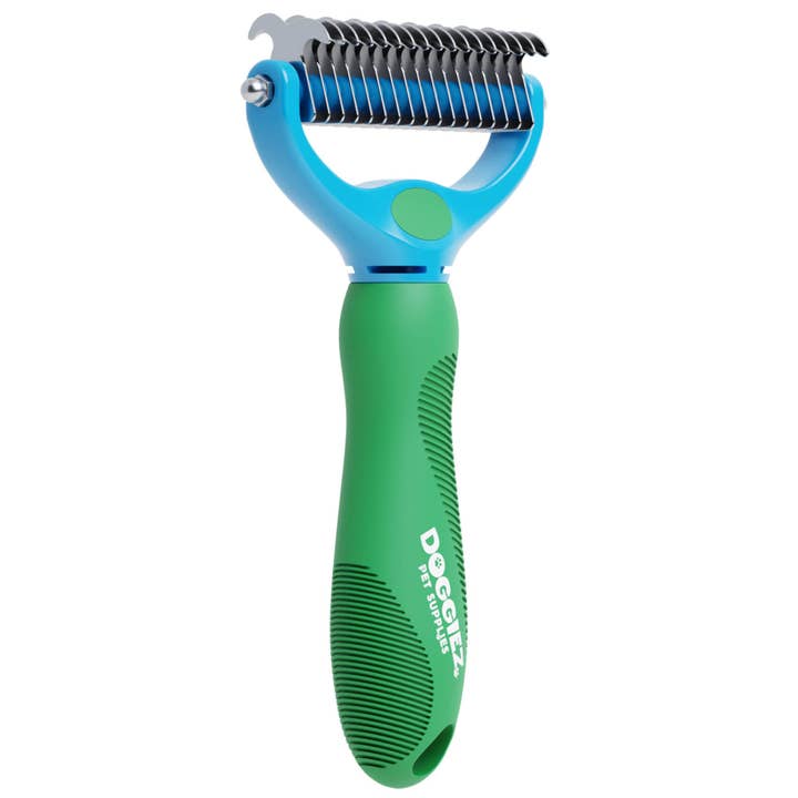 Doggiez Pet Supplies – wholesale Pet brush – Cat/dog – Double Sided Undercoat Rake Comb & Detangler5